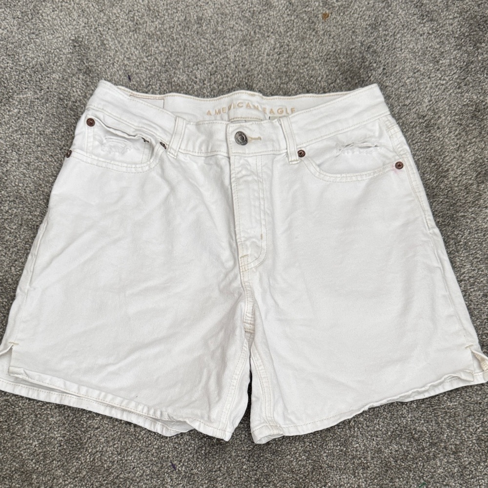 American Eagle Outfitters Women's Cream Jean Shorts